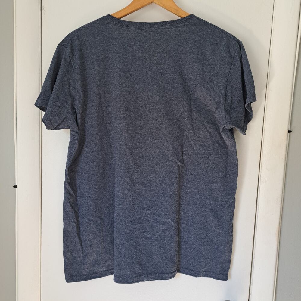 Outdoors and Smore's Women's XL Heather Navy Outdoors Camping Summer T-Shirt - Picture 3 of 4